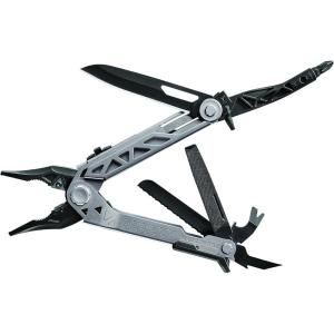 imageGerber Gear CenterDrive  Bit Set ampamp BerryCompliant Sheath  16Piece Multipurpose Tool with Knife Wire Cutters Pry Bar Bottle Opener ampamp More  Silver Black Sheath