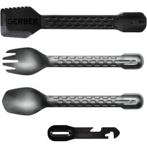 imageGerber Gear ComplEAT Camping Utensils Set for Outdoor Cooking Camping Cutlery with Fork Spoon Tongs Spatula and MultiFunctional Tool Burnt BronzeCooking Utensils Onyx