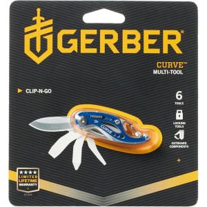 imageGerber Gear Curve EDC Multitool 6in1 Pocket KnifeBlue