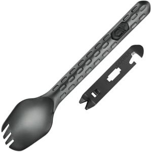 imageGerber Gear Devour MultiFork  Camp Eating Tool and MultiTool  EDC Gear and Equipment  TitaniumGray