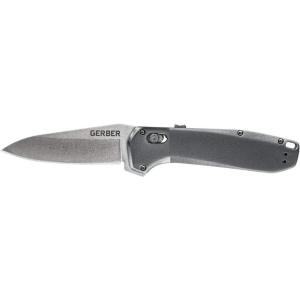 imageGerber Gear Highbrow Serrated Edge Drop Point Assited Opening Knife 31003672 GreyGrey