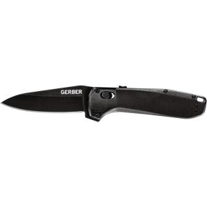 imageGerber Gear Highbrow Serrated Edge Drop Point Assited Opening Knife 31003672 GreyOnyx
