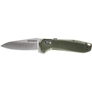 imageGerber Gear Highbrow Serrated Edge Drop Point Assited Opening Knife 31003672 GreySage