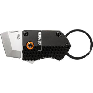 imageGerber Gear Key Note Pocket Knife 1quot Plain Edge Box Cutter EDC Keychain Pocket Knife for Everyday Carry BlackKey Chain Knife  Black