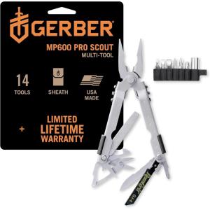 imageGerber Gear MP600 Pro Scout MultiPlier  Multitool with 13 Tools Including Needlenose Pliers  Premium Multipurpose Tool  07564N