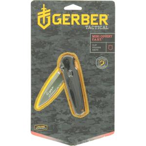 imageGerber Gear Mini Covert Knife FAST Serrated Edge Black 2241967