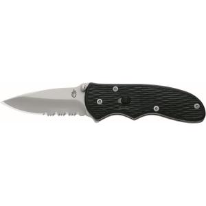 imageGerber Gear MiniFast Draw Pocket Knife  21quot Serrated Blade Assisted Opening Folding Knife  EDC Gear and Equipment  Stainless Steel