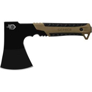 imageGerber Gear Pack Hatchet  35quot Steel Blade Axe with Full Tang  Survival Bushcraft and Camping Gear  with Mountable Nylon Sheath  BrownSurvival Hatchet  Coyote Brown