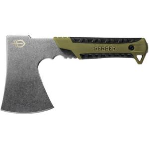 imageGerber Gear Pack Hatchet  35quot Steel Blade Axe with Full Tang  Survival Bushcraft and Camping Gear  with Mountable Nylon Sheath  BrownSurvival Hatchet  Sage Green