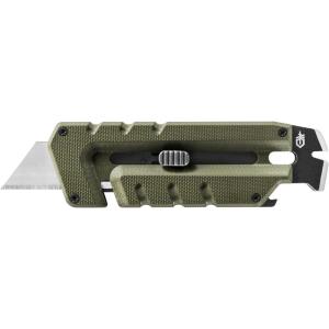 imageGerber Gear Prybrid Utility Knife with Pry Bar EDC MultiTool Pocket Razor Knife with Retractable Blade GreenGreen