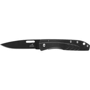 imageGerber Gear STL Folding Pocket Knife for Hunting and Outdoors 25quot Drop Point and Plain Edge Blade BlackSTL 25