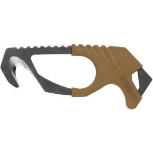 imageGerber Gear Seatbelt Strap Cutter Escape Tool with Lanyard Hole and Glass Breaker Black 5 x 25 x 1 inches Pocket SizeBrown