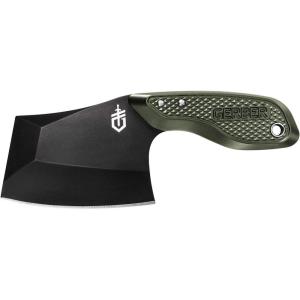 imageGerber Gear TRITip Mini Cleaver Fixed Blade Camping Knife with Molle Sheath for Survival and BushcraftingGreen