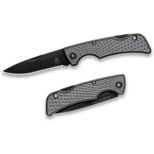 imageGerber Gear US1 Pocket Knife  Plain Edge Blade Folding Knife  EDC Gear and Equipment  Grey