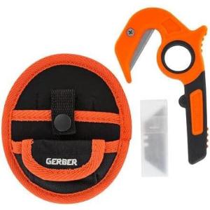 imageGerber Gear Vital Pack Compact Saw Stainless Steel Sawtooth Blade for Camping Hunting and Hiking with SheathZip Fixed Blade Knife  Sheath