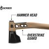 imageGerber Camping and Outdoor Axe Includes Holster with Paracord and Storage Compartment Bushcraft Axe Hardened Steel with PTFE Coating Brown 31003780