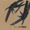 imageGerber Gear Diesel Multitool Needle Nose Pliers Set 12in1 EDC MultiTool Knife Survival Gear and Equipment Black