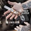 imageGerber Gear Jukebox EDC Folding Pocket Knife with Straight Edge Flipper Blade for Everyday Carry Gifts for Men Tortoise ShellMarble