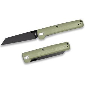 imageGerber Gear Pledge Pocket Knife with Pocket Clip  37quot Full Panel Plain Edge Blade Folding Knife  EDC Gear and Equipment  Lichen Green