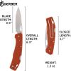 imageGerber Gear LST  EDC Pocket Knife  Survival Tactical Tool for Travel Camping ampamp Outdoor Adventure  Lightweight ampamp Compact Folding Knife  Stainless Steel Blade  GrayOrange