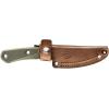 imageGerber Gear Terracraft  Fixed Blade Survival Tactical Knife for Bushcraft Camping Outdoor ampamp Hunting  Heavy Duty Full Tang Knife with Premium Leather Sheath  Made in USA  GrayGreen